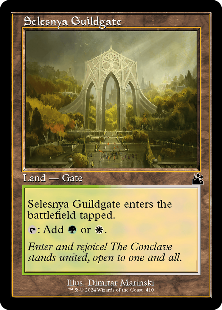 Selesnya Guildgate (Retro Frame) [Ravnica Remastered] | Black Swamp Games