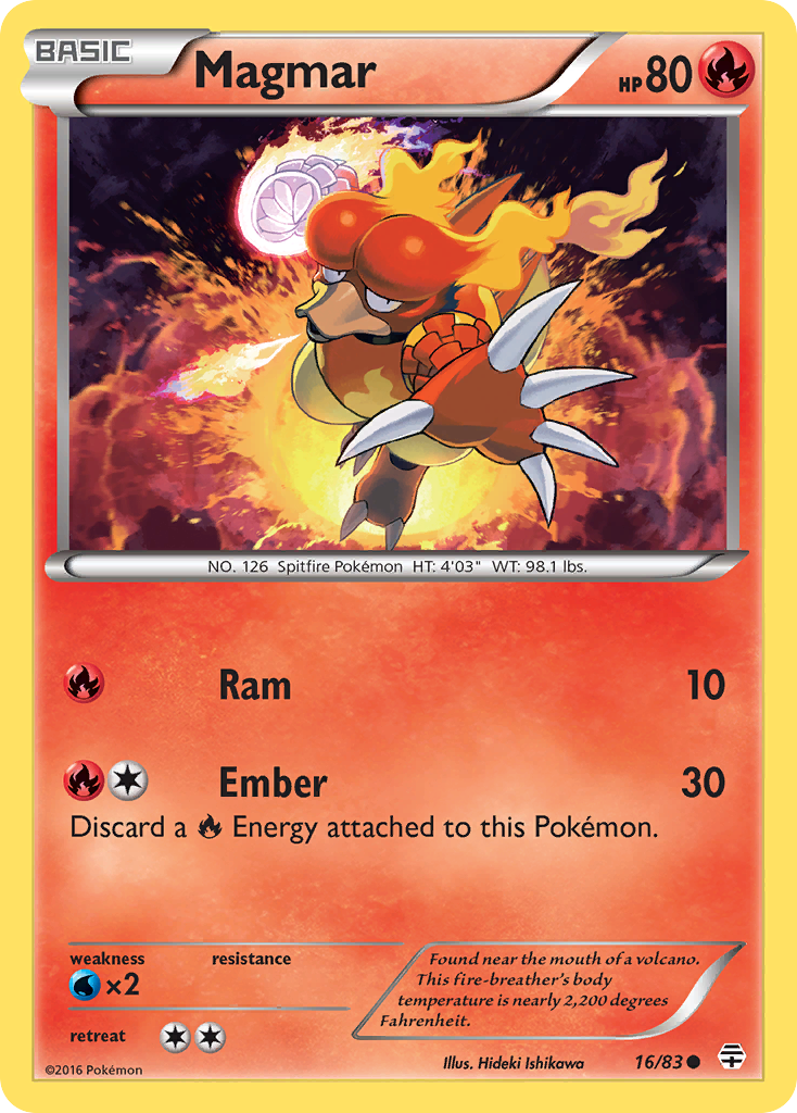 Magmar (16/83) [XY: Generations] | Black Swamp Games