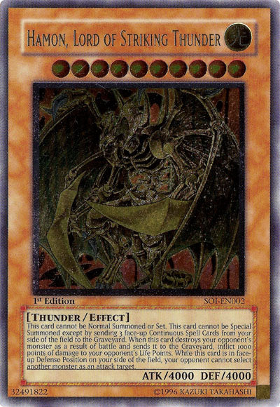 Hamon, Lord of Striking Thunder (UTR) [SOI-EN002] Ultimate Rare | Black Swamp Games