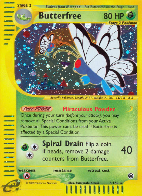 Butterfree (5/165) [Expedition: Base Set] | Black Swamp Games