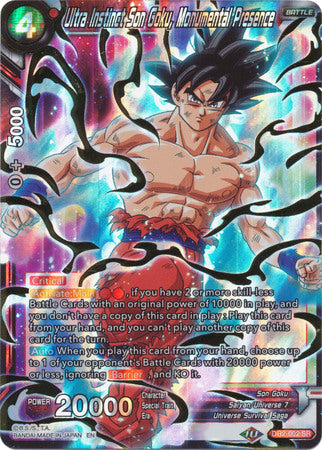 Ultra Instinct Son Goku, Monumental Presence [DB2-002] | Black Swamp Games