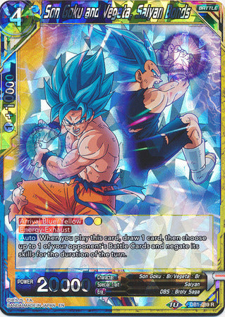 Son Goku and Vegeta, Saiyan Bonds (DB1-089) [Dragon Brawl] | Black Swamp Games