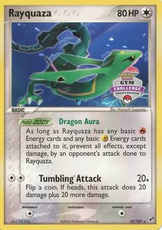 Rayquaza (22/107) (Gym Challenge Promo) [EX: Deoxys] | Black Swamp Games