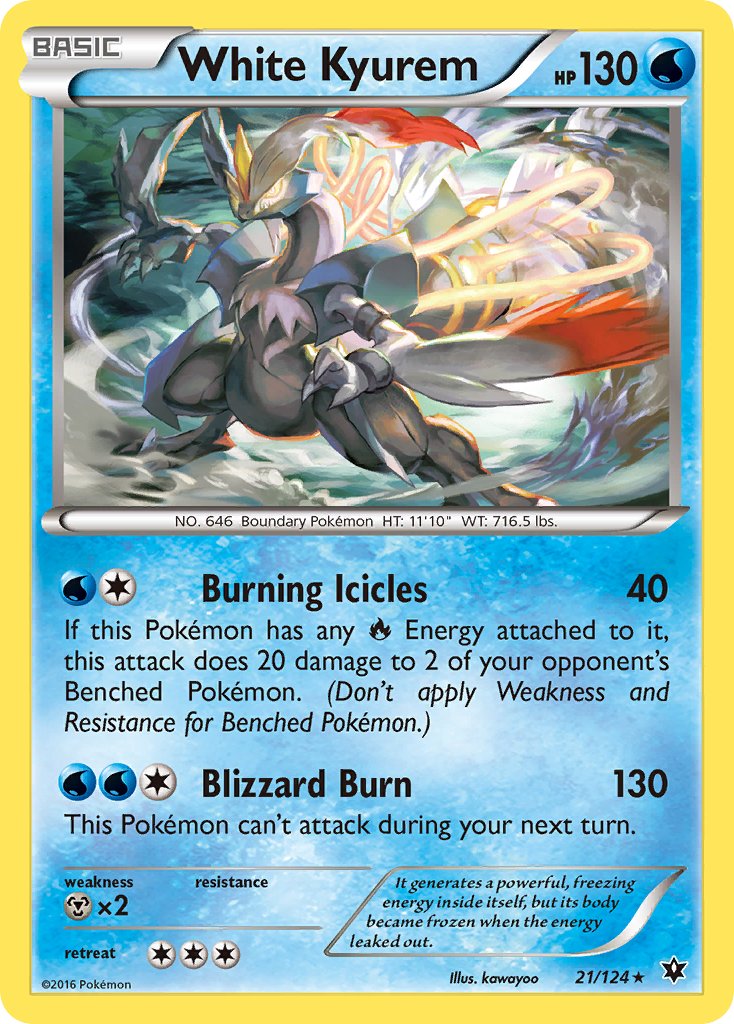 White Kyurem (21/124) (Theme Deck Exclusive) [XY: Fates Collide] | Black Swamp Games