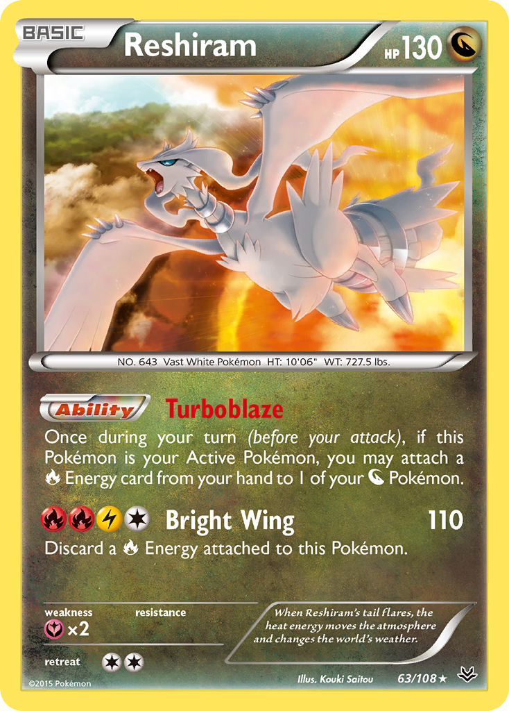 Reshiram (63/108) [XY: Roaring Skies] | Black Swamp Games