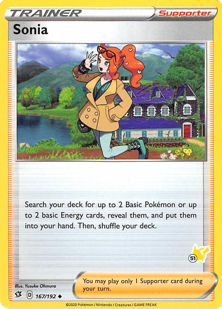 Sonia (167/192) (Pikachu Stamp #51) [Battle Academy 2022] | Black Swamp Games