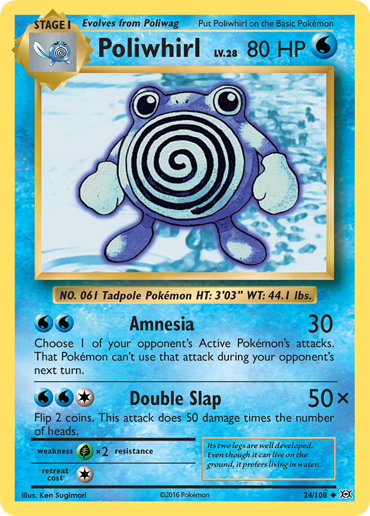Poliwhirl (24/108) [XY: Evolutions] | Black Swamp Games