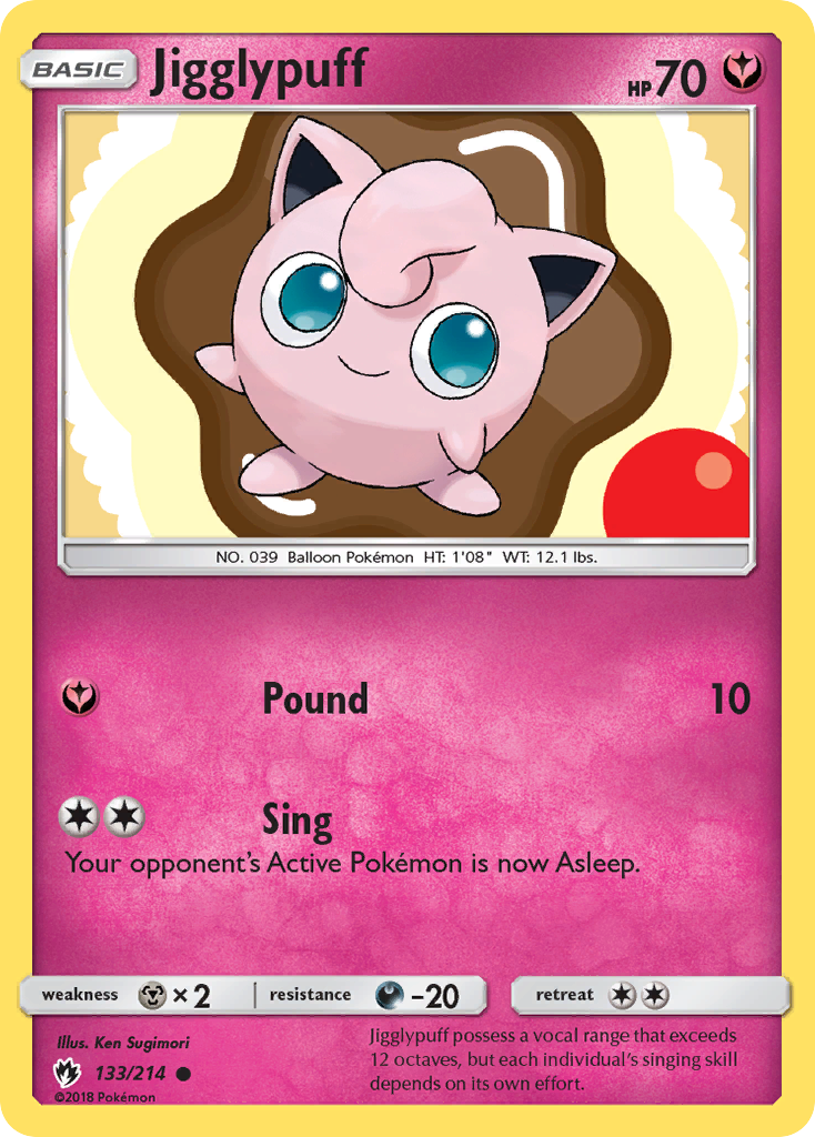 Jigglypuff (133/214) [Sun & Moon: Lost Thunder] | Black Swamp Games