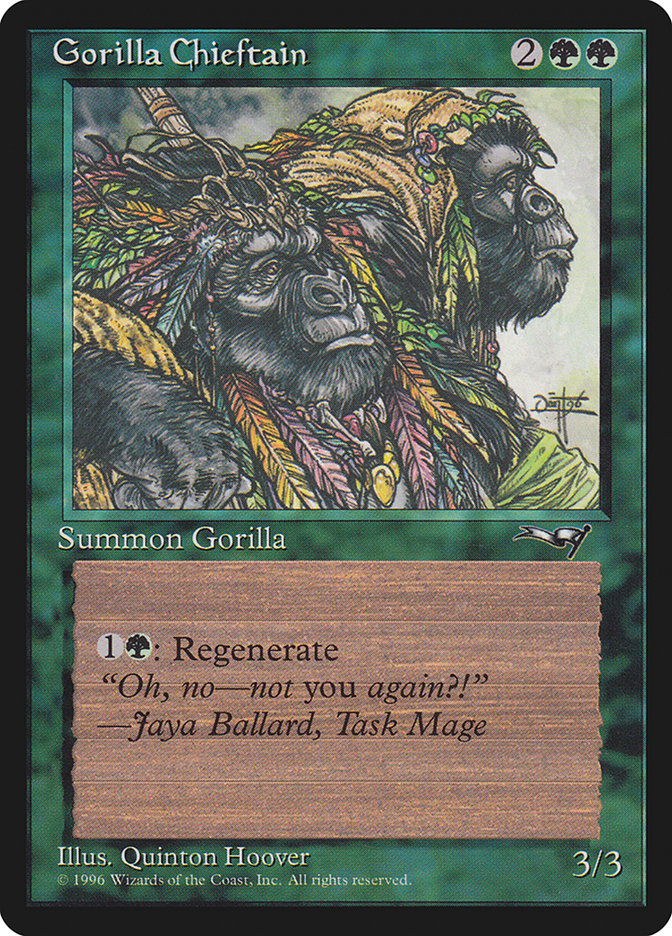 Gorilla Chieftain (Two Gorilla Art) [Alliances] | Black Swamp Games
