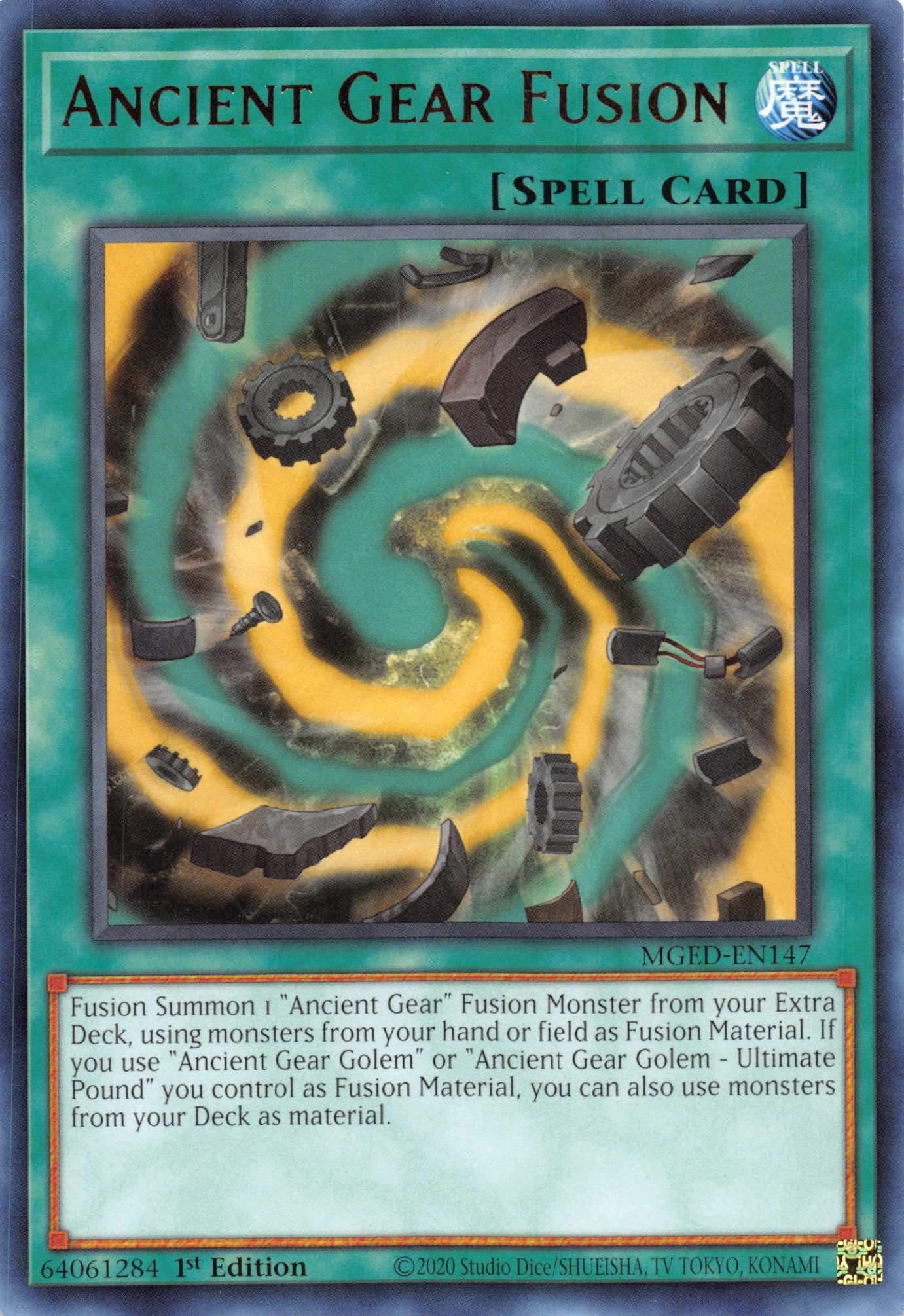 Ancient Gear Fusion [MGED-EN147] Rare | Black Swamp Games