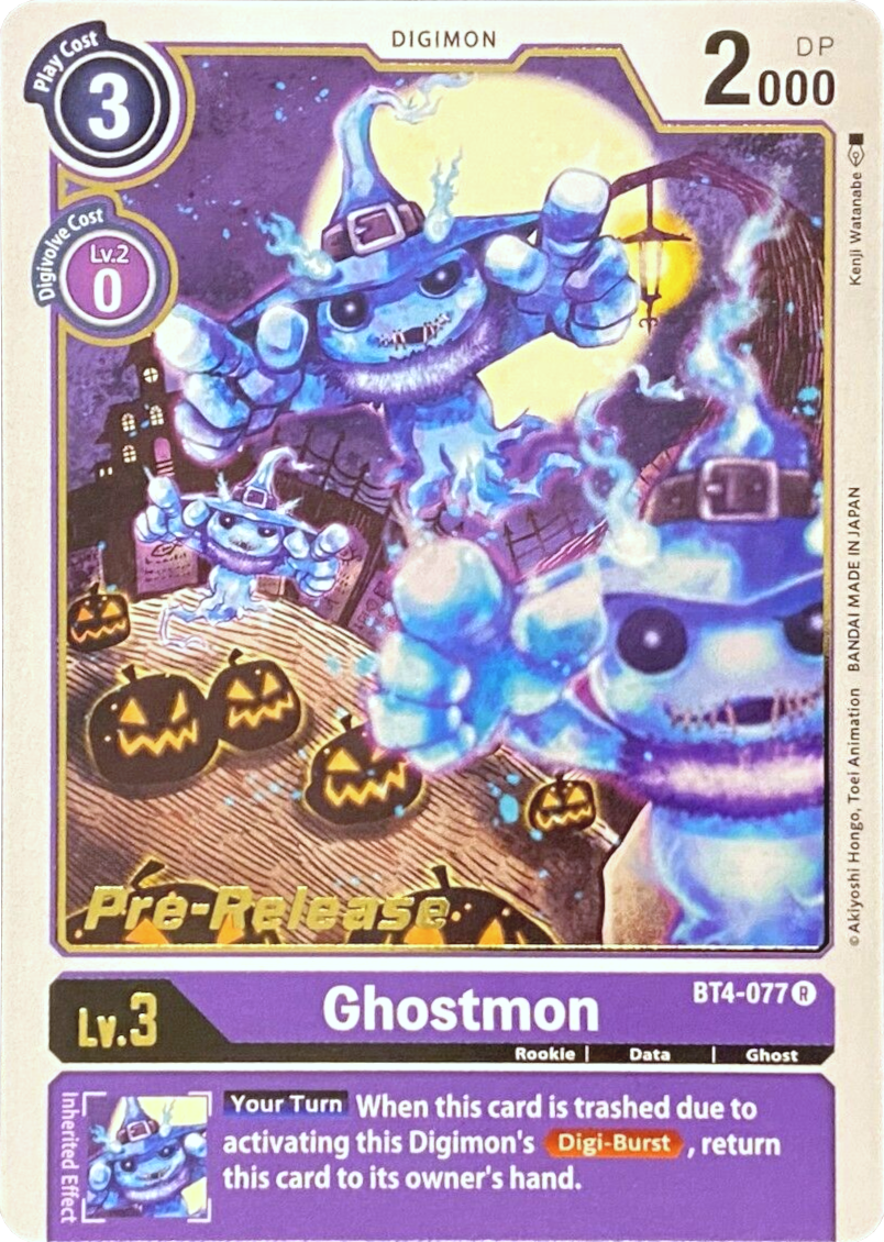 Ghostmon [BT4-077] [Great Legend Pre-Release Promos] | Black Swamp Games