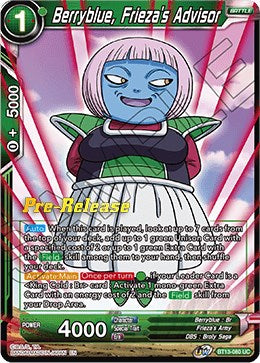 Berryblue, Frieza's Advisor (BT13-080) [Supreme Rivalry Prerelease Promos] | Black Swamp Games