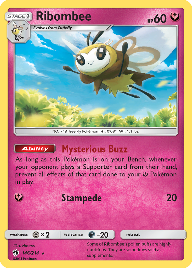 Ribombee (146/214) [Sun & Moon: Lost Thunder] | Black Swamp Games