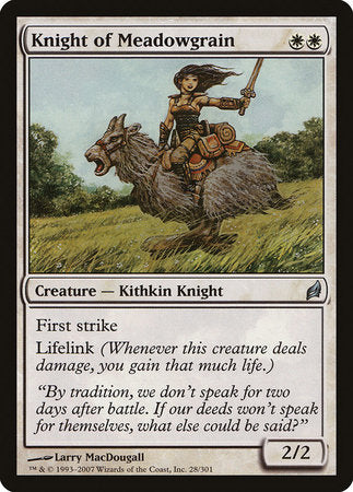 Knight of Meadowgrain [Lorwyn] | Black Swamp Games