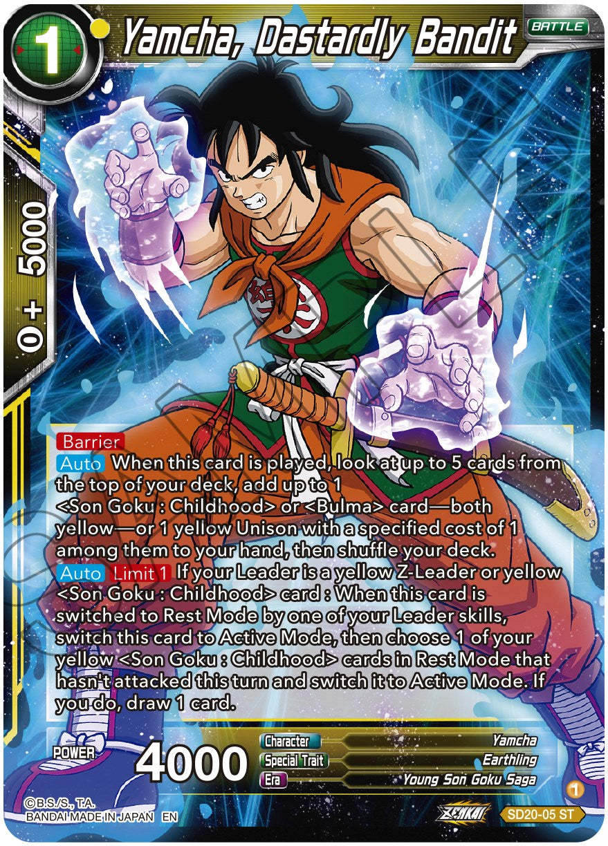 Yamcha, Dastardly Bandit (SD20-05) [Dawn of the Z-Legends] | Black Swamp Games