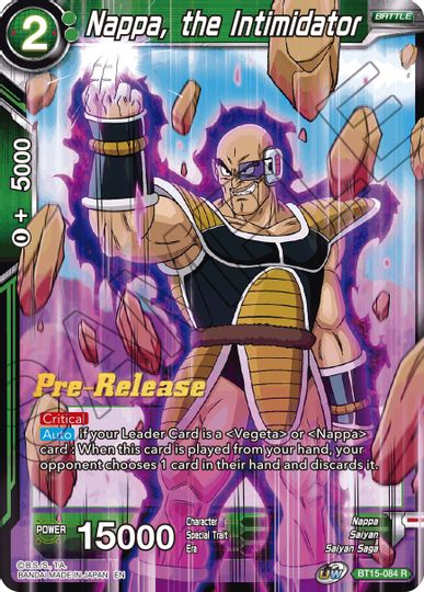 Nappa, the Intimidator (BT15-084) [Saiyan Showdown Prerelease Promos] | Black Swamp Games