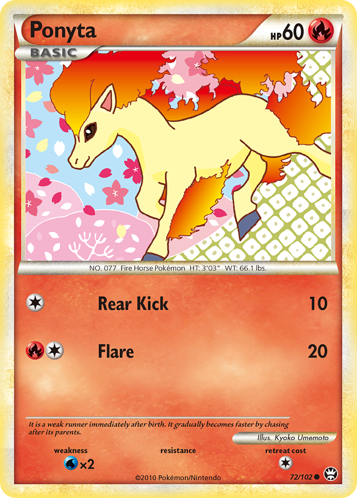 Ponyta (72/102) [HeartGold & SoulSilver: Triumphant] | Black Swamp Games