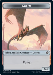 Golem (025) // Thopter Token [Commander 2021 Tokens] | Black Swamp Games