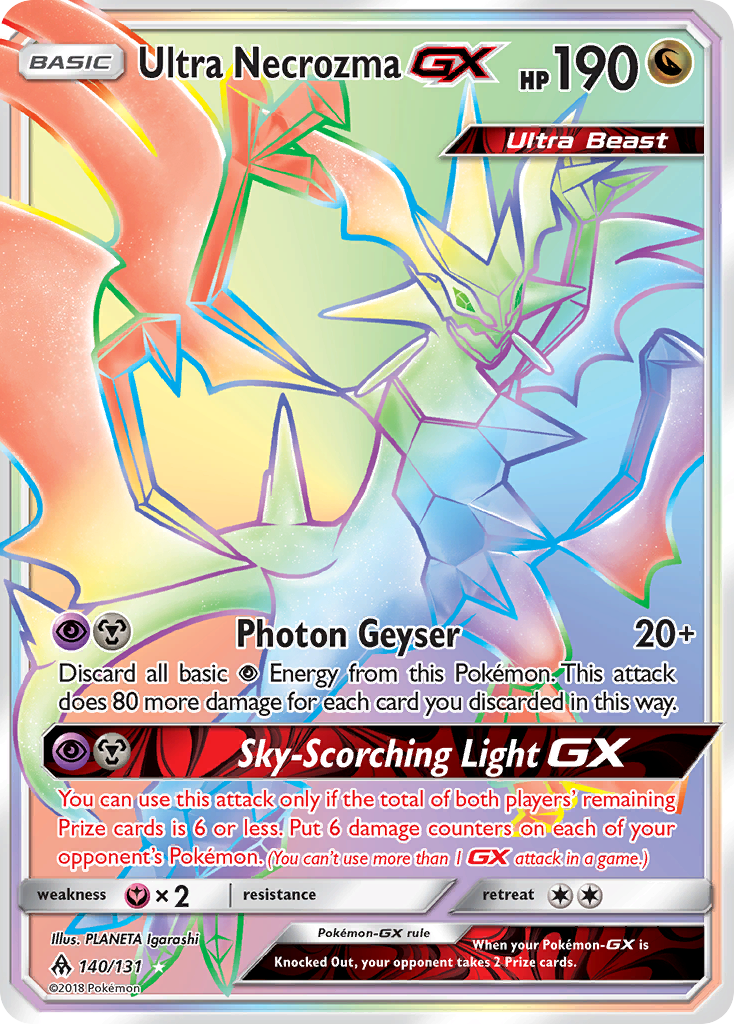 Ultra Necrozma GX (140/131) [Sun & Moon: Forbidden Light] | Black Swamp Games