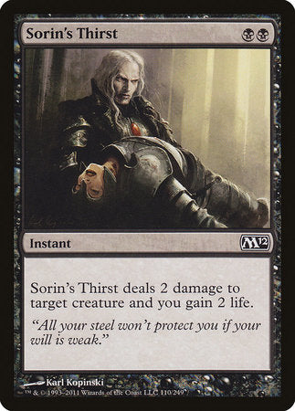 Sorin's Thirst [Magic 2012] | Black Swamp Games