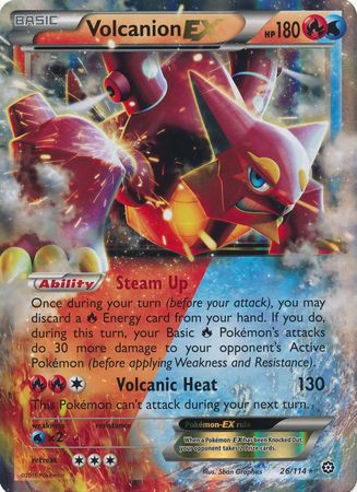 Volcanion EX (26/114) (Jumbo Card) [XY: Steam Siege] | Black Swamp Games