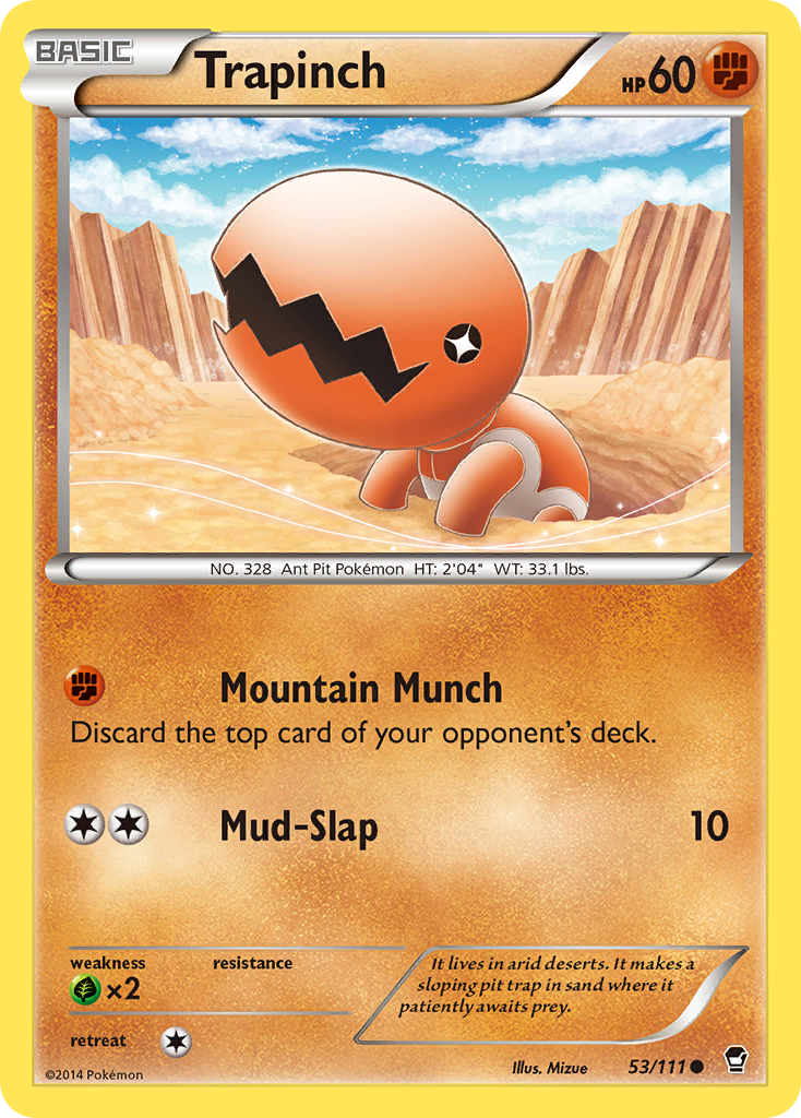 Trapinch (53/111) [XY: Furious Fists] | Black Swamp Games