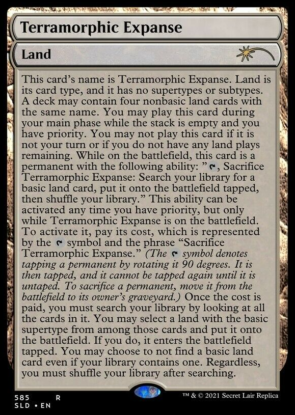 Terramorphic Expanse (Full Text) [Secret Lair Drop Promos] | Black Swamp Games