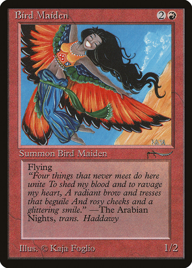 Bird Maiden (Light Mana Cost) [Arabian Nights] | Black Swamp Games