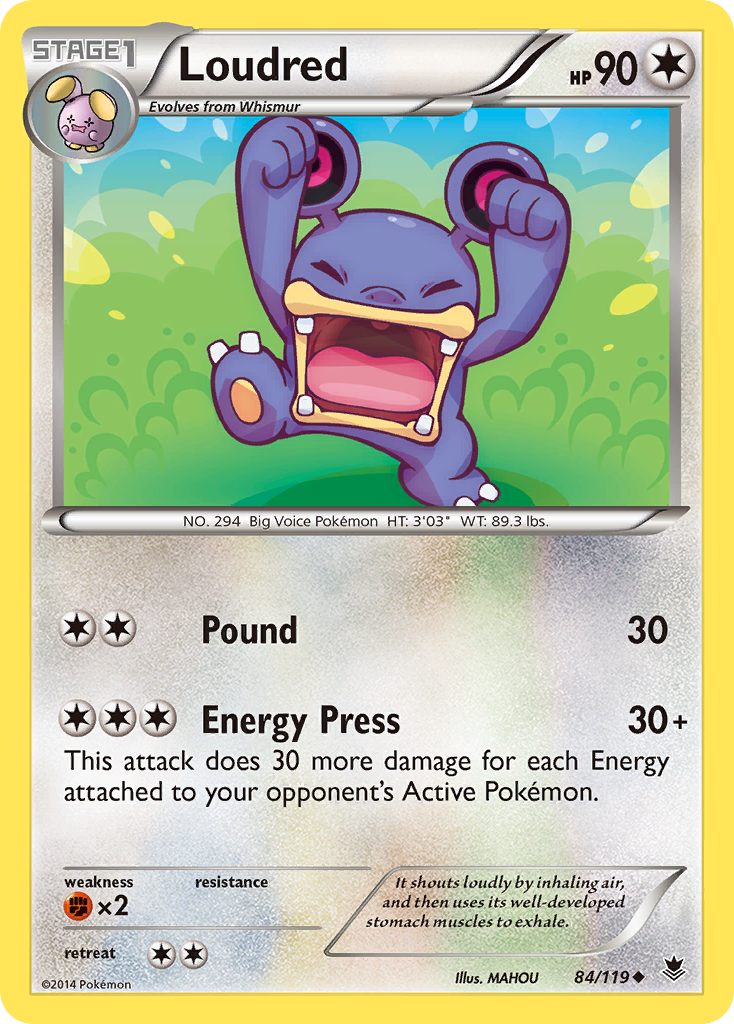 Loudred (84/119) [XY: Phantom Forces] | Black Swamp Games