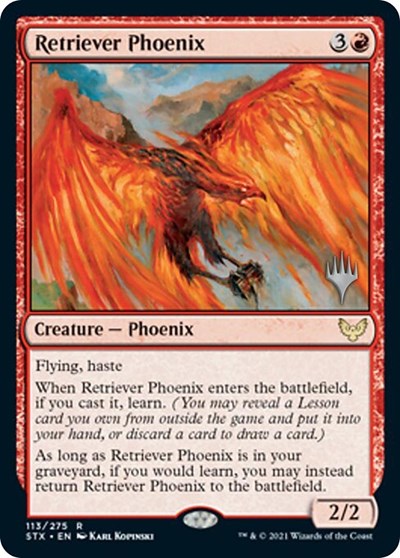 Retriever Phoenix (Promo Pack) [Strixhaven: School of Mages Promos] | Black Swamp Games