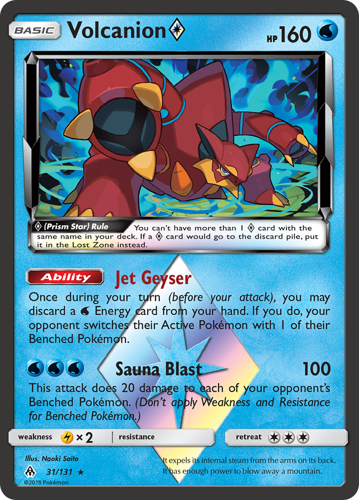 Volcanion (31/131) (Prism Star) [Sun & Moon: Forbidden Light] | Black Swamp Games