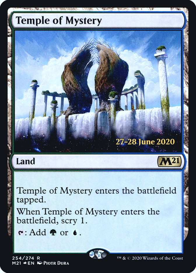 Temple of Mystery  [Core Set 2021 Prerelease Promos] | Black Swamp Games