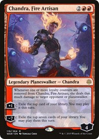 Chandra, Fire Artisan [Promo Pack: Throne of Eldraine] | Black Swamp Games