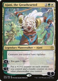 Ajani, the Greathearted [Promo Pack: Throne of Eldraine] | Black Swamp Games