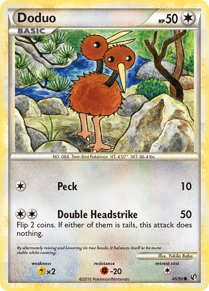 Doduo (45/90) [HeartGold & SoulSilver: Undaunted] | Black Swamp Games