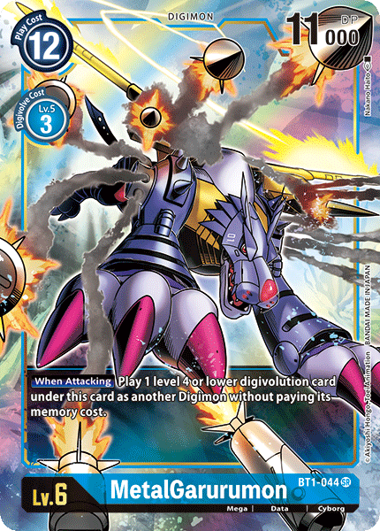 MetalGarurumon [BT1-044] (Alternate Art) [Release Special Booster Ver.1.0] | Black Swamp Games