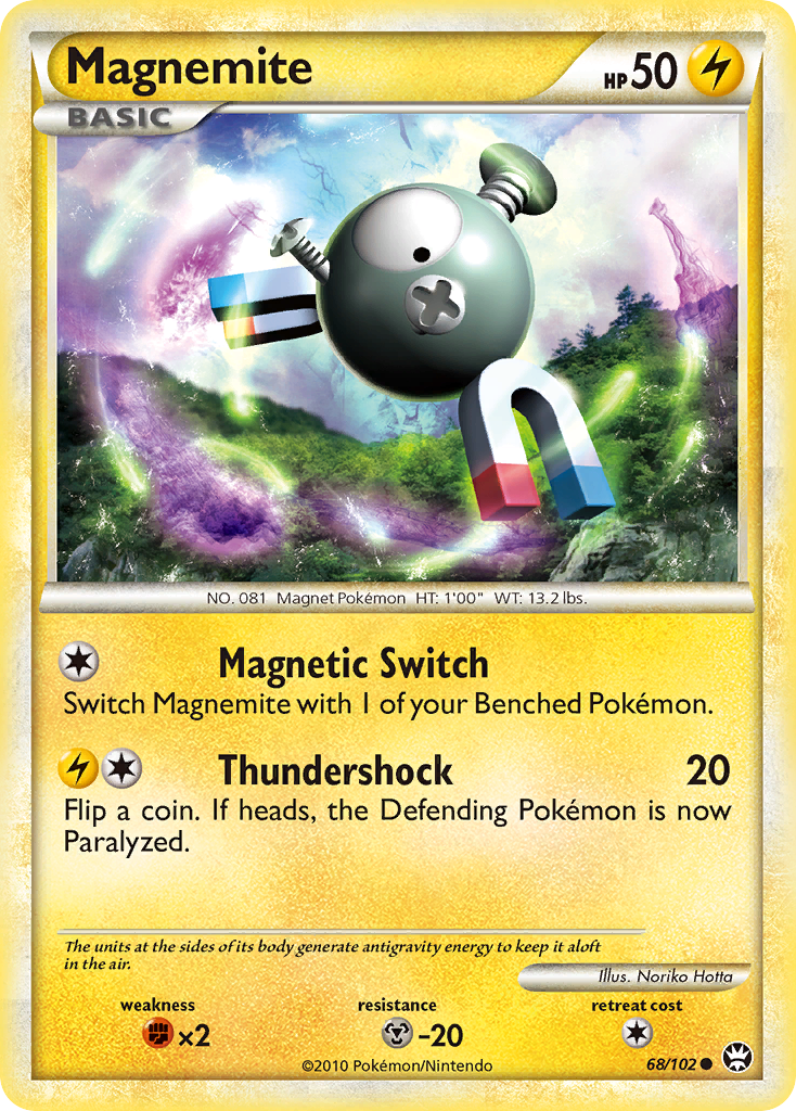 Magnemite (68/102) [HeartGold & SoulSilver: Triumphant] | Black Swamp Games