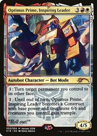 Optimus Prime, Inspiring Leader [Unique and Miscellaneous Promos] | Black Swamp Games