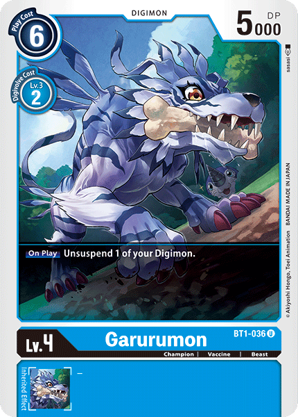 Garurumon [BT1-036] [Release Special Booster Ver.1.0] | Black Swamp Games