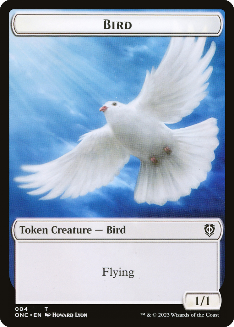 Bird // Cat Double-Sided Token [Phyrexia: All Will Be One Commander Tokens] | Black Swamp Games