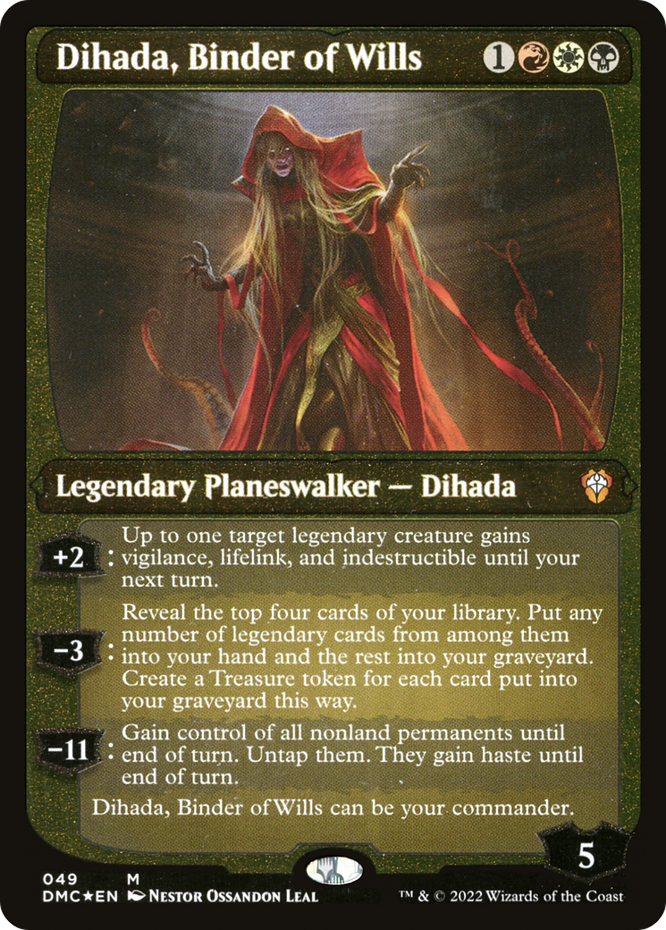 Dihada, Binder of Wills (Showcase Display Commander) [Dominaria United Commander] | Black Swamp Games