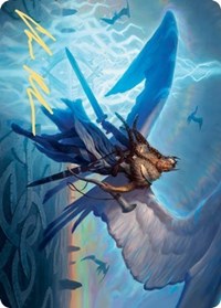 Righteous Valkyrie Art Card (Gold-Stamped Signature) [Kaldheim: Art Series] | Black Swamp Games