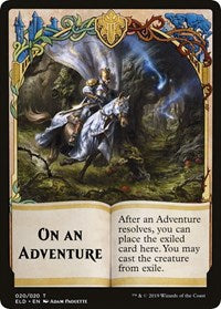 On An Adventure // Spirit Double-sided Token (Challenger 2020) [Unique and Miscellaneous Promos] | Black Swamp Games