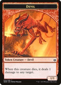 Devil // Satyr Double-sided Token (Challenger 2020) [Unique and Miscellaneous Promos] | Black Swamp Games