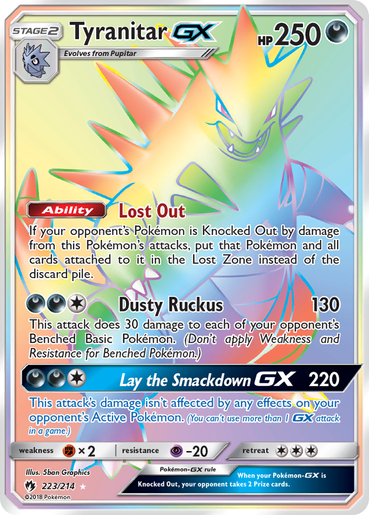 Tyranitar GX (223/214) [Sun & Moon: Lost Thunder] | Black Swamp Games