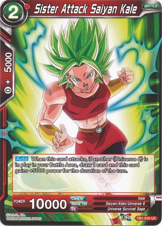 Sister Attack Saiyan Kale [TB1-016] | Black Swamp Games