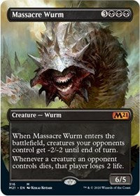 Massacre Wurm (Alternate Art) [Core Set 2021] | Black Swamp Games