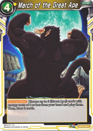 March of the Great Ape [BT3-106] | Black Swamp Games