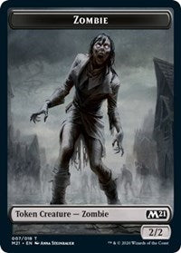 Zombie Token [Core Set 2021] | Black Swamp Games