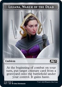 Emblem - Liliana, Waker of the Dead [Core Set 2021] | Black Swamp Games